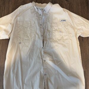 Columbia khaki shirt